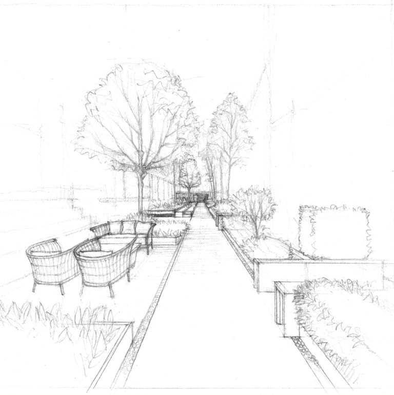 Landscape design illustrations