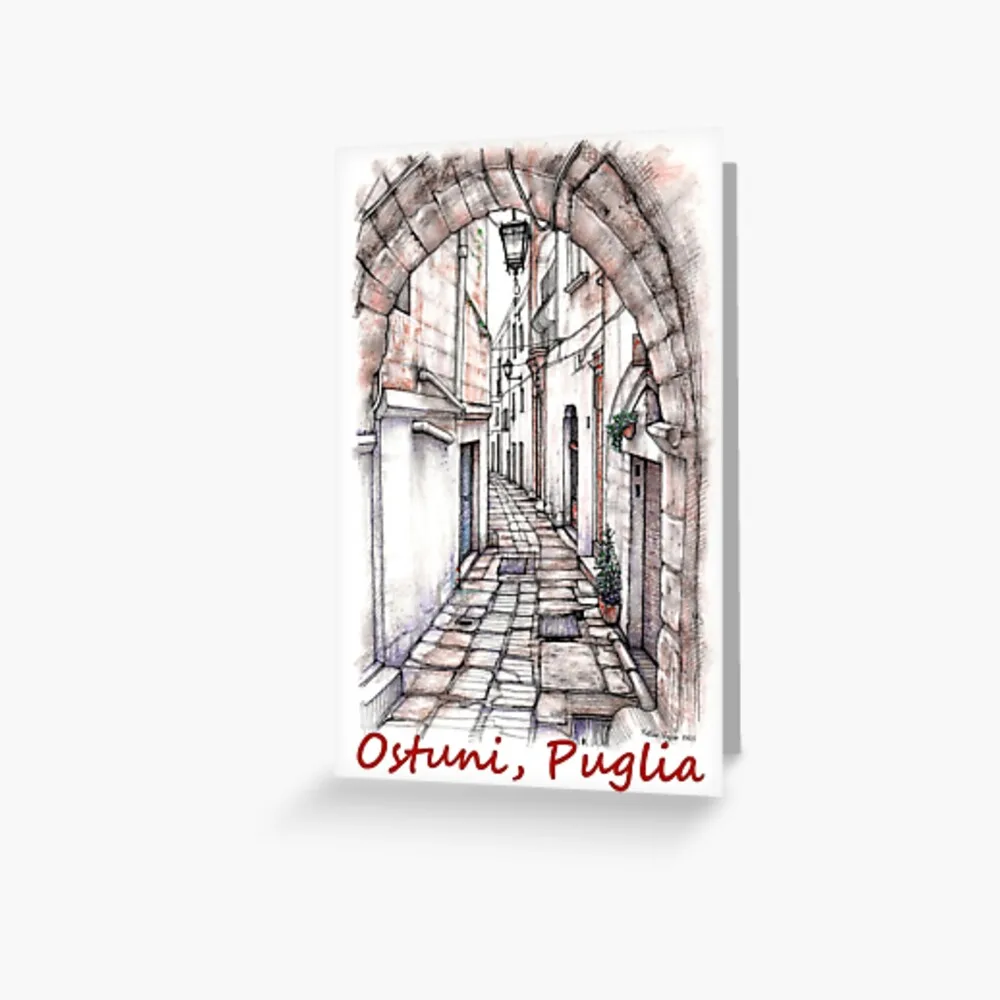 Ostuni BR, Puglia, Italy Greeting Card