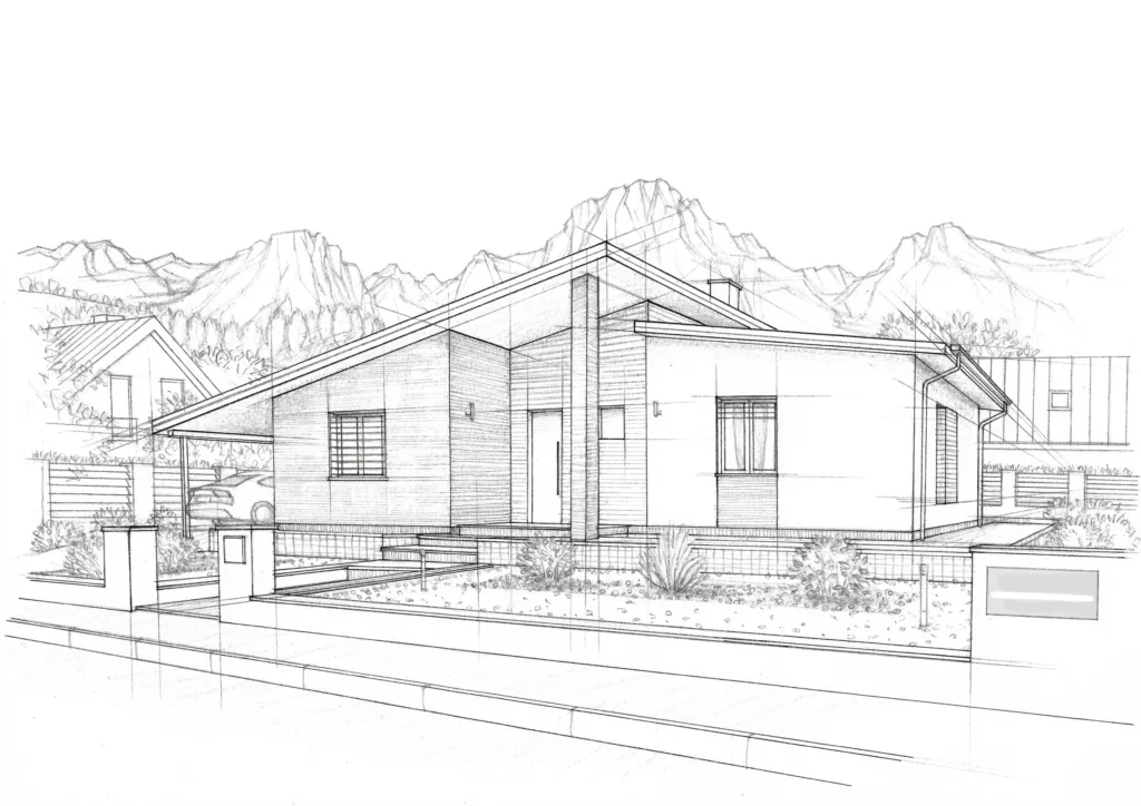 building illustration service - online architectural sketches