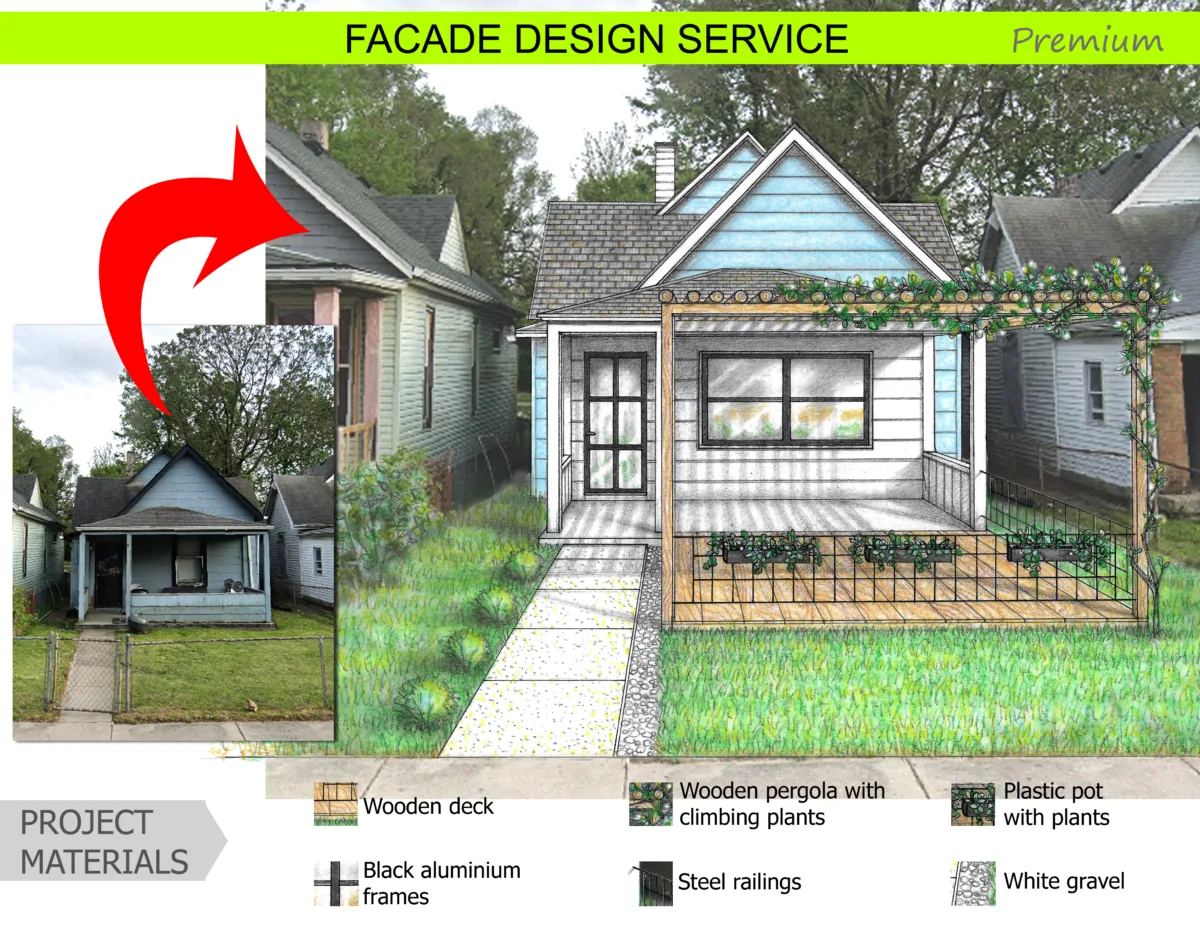 facade design service - online drawings
