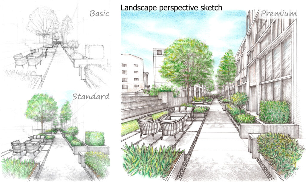 urban landscape illustration service